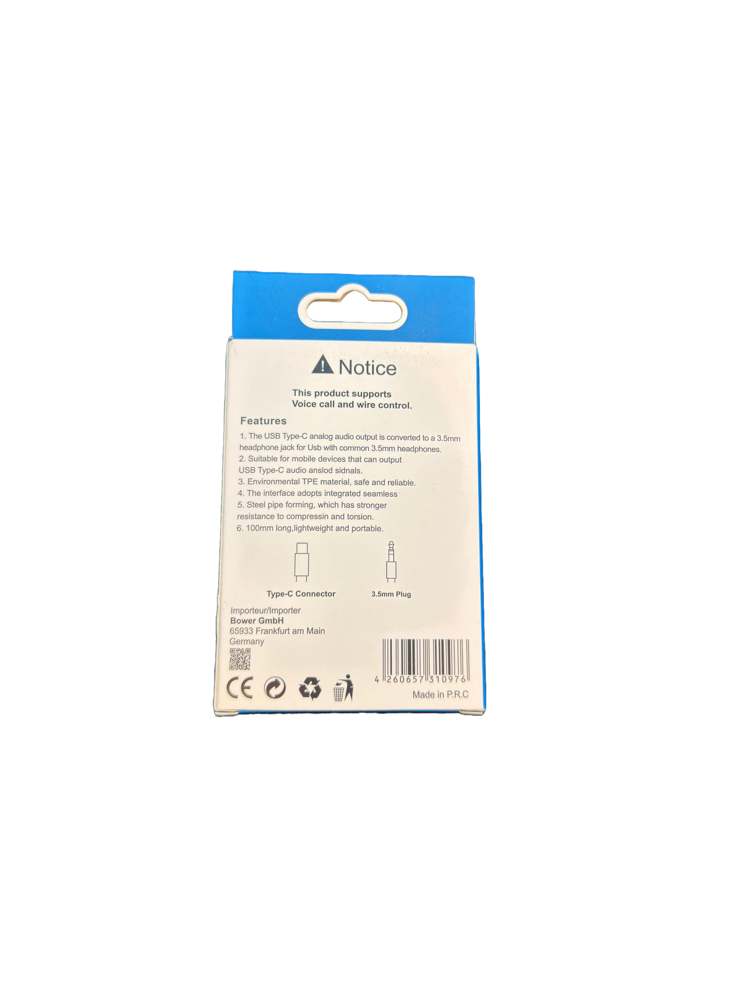 REZ Adapter Cable Type-C tp 3.5 AUX Audio
