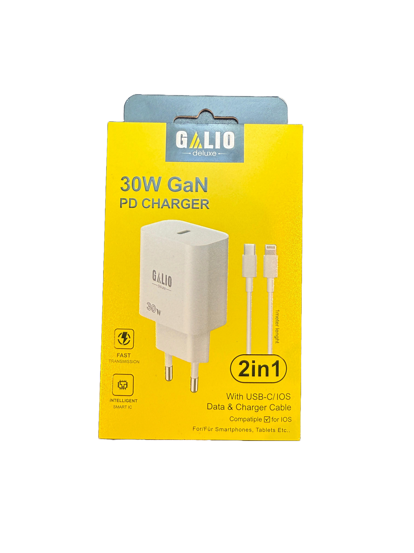 GALIO 30W PD Charger + USBC / iOS
