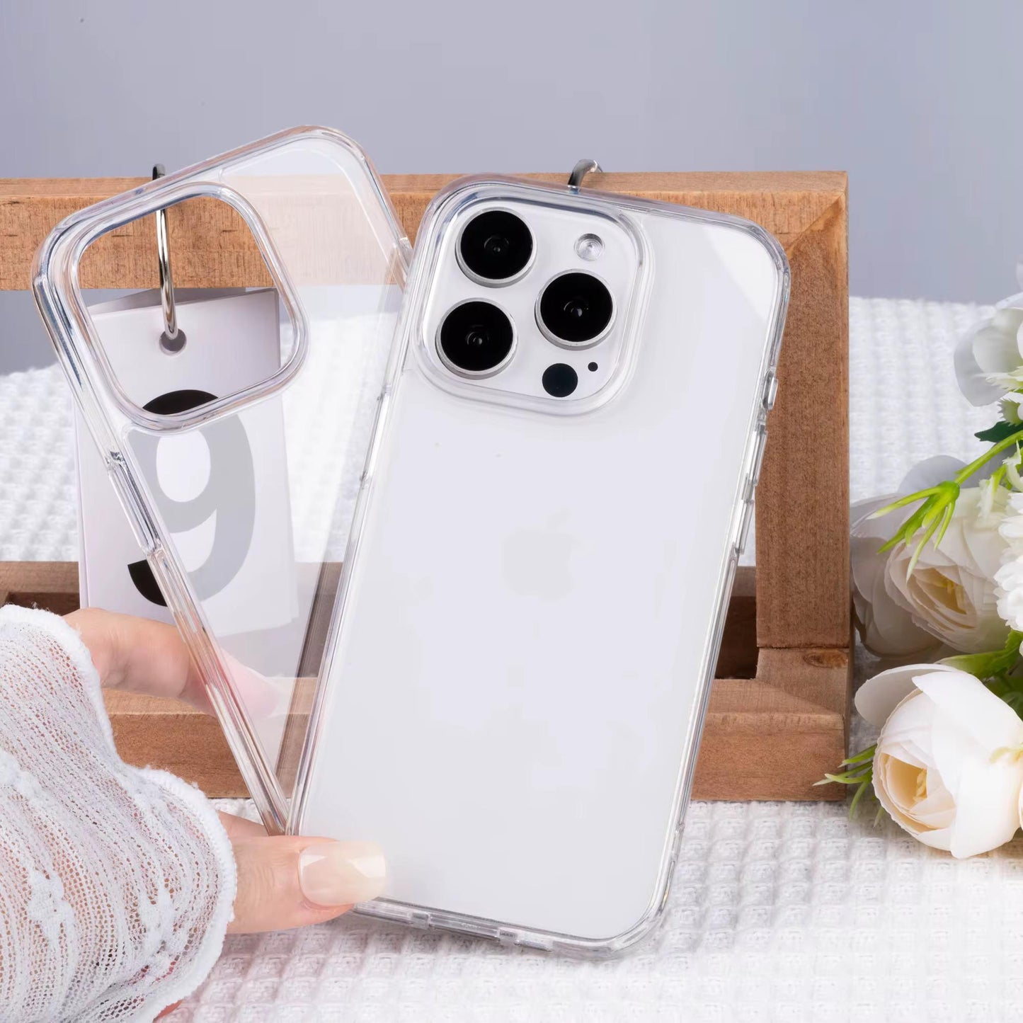Hart Transparent Acryl Case Glasklar für iPhone