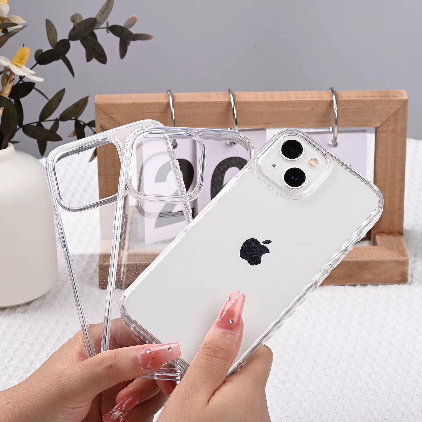 Hart Transparent Acryl Case Glasklar für iPhone