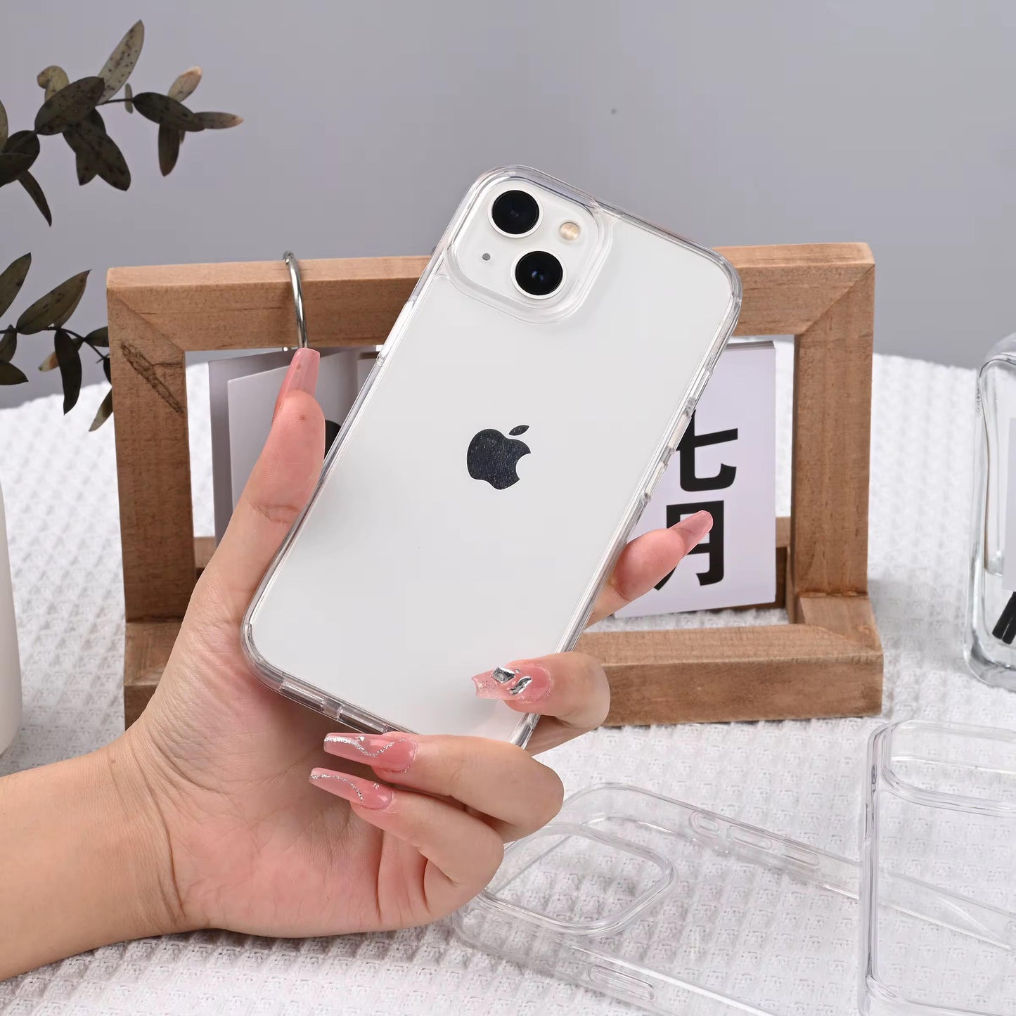 Hart Transparent Acryl Case Glasklar für iPhone
