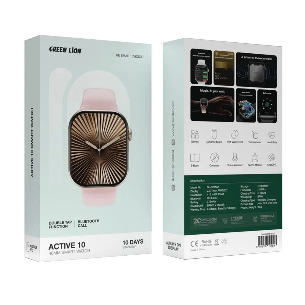 Green Lion Active 10 46mm Smart Watch