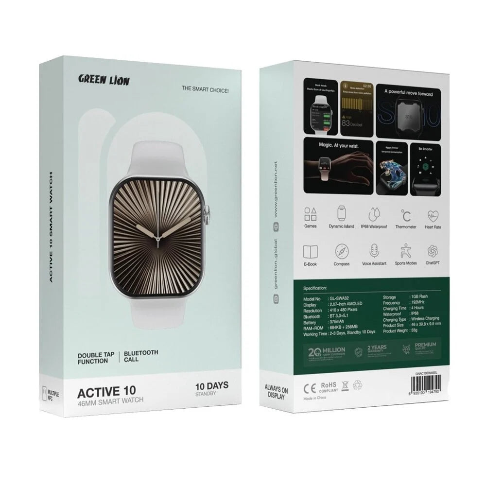 Green Lion Active 10 46mm Smart Watch