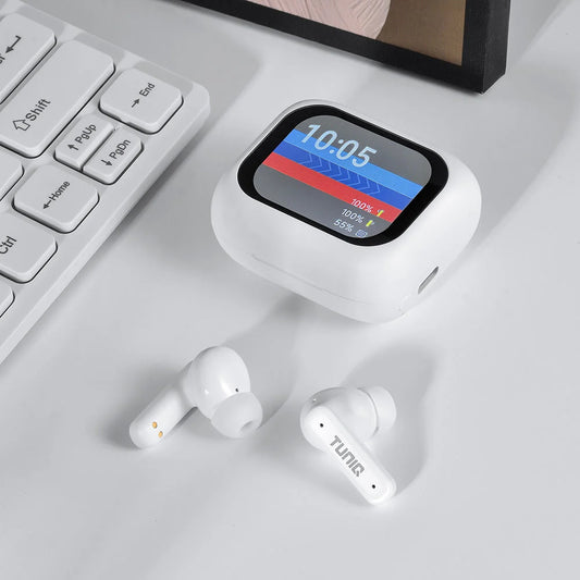 TUNIQ ScreenPods Wireless Earplugs - Charging case - White