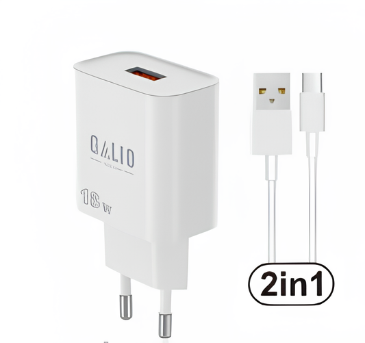 GAILO 18W USB-A Power Adapter + USB-A / Type-C
