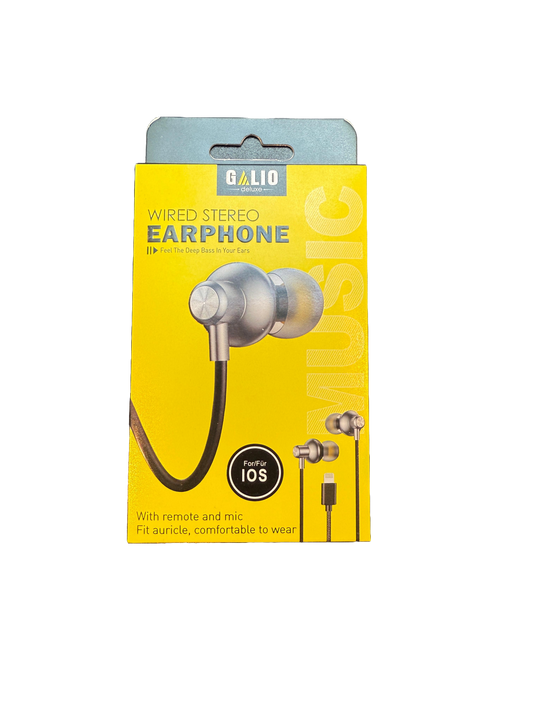GALIO Wired Stereo Earphone Lightning Kabel