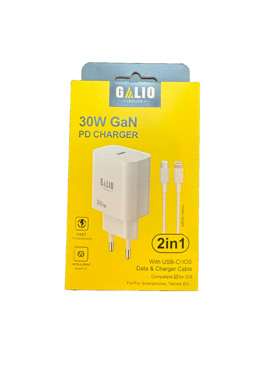 GALIO 30W PD Charger + USBC / iOS