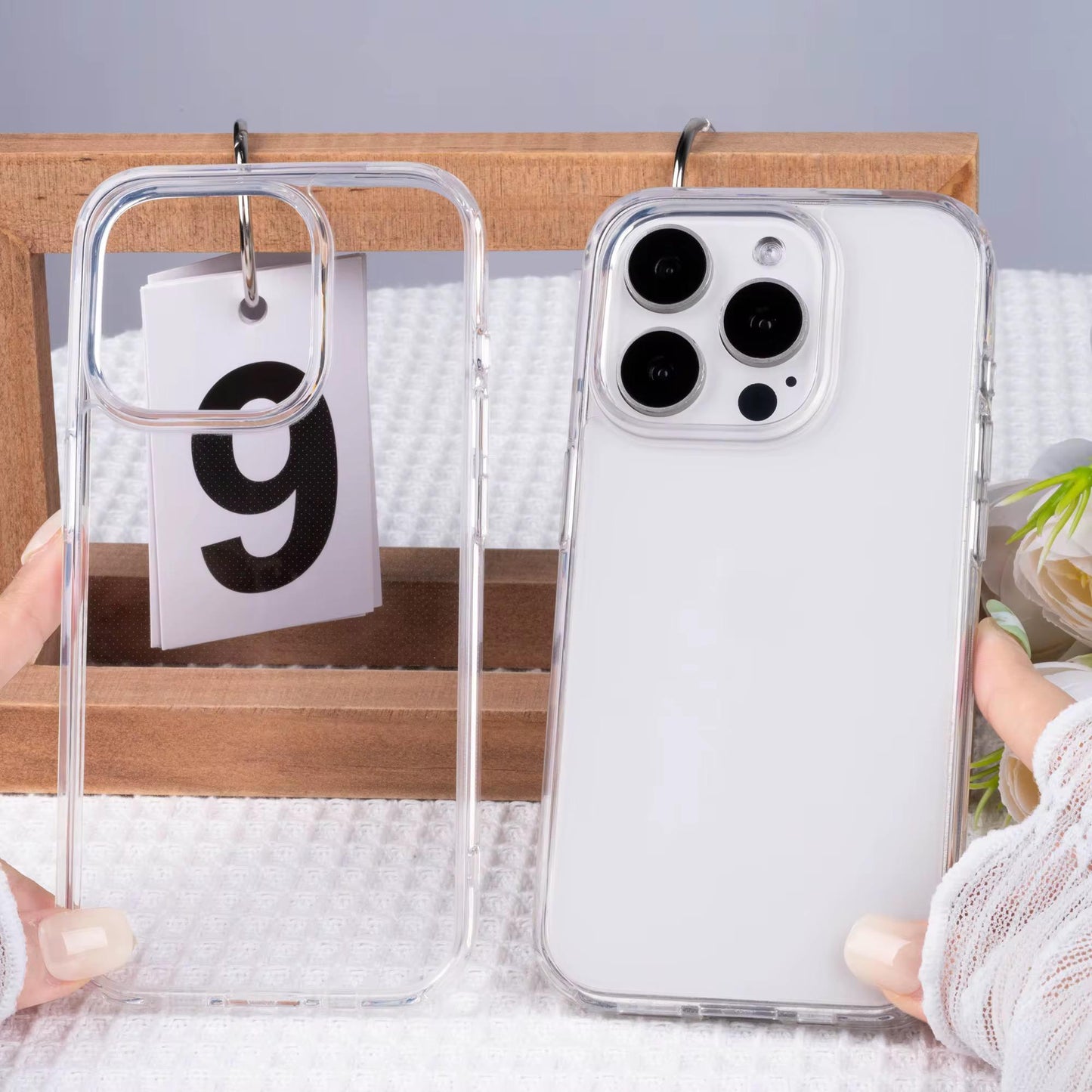 Hart Transparent Acryl Case Glasklar für iPhone
