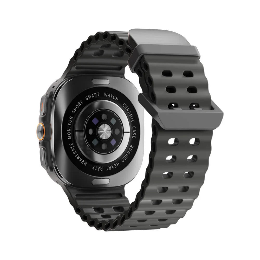 Porodo Voyager Smart Watch - with Orange band - Black