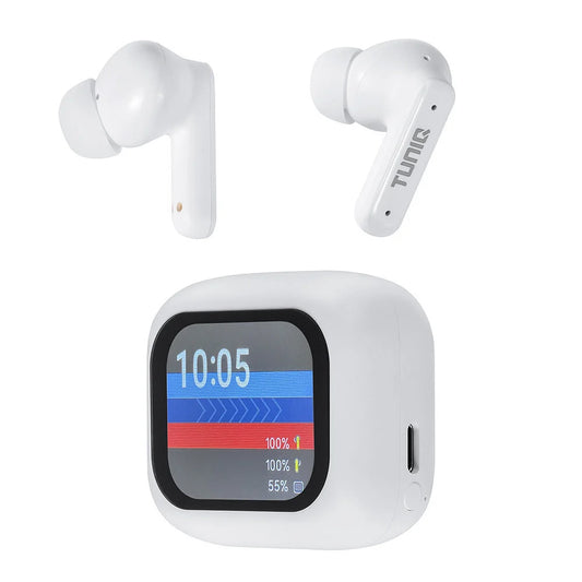 TUNIQ ScreenPods Wireless Earplugs - Charging case - White